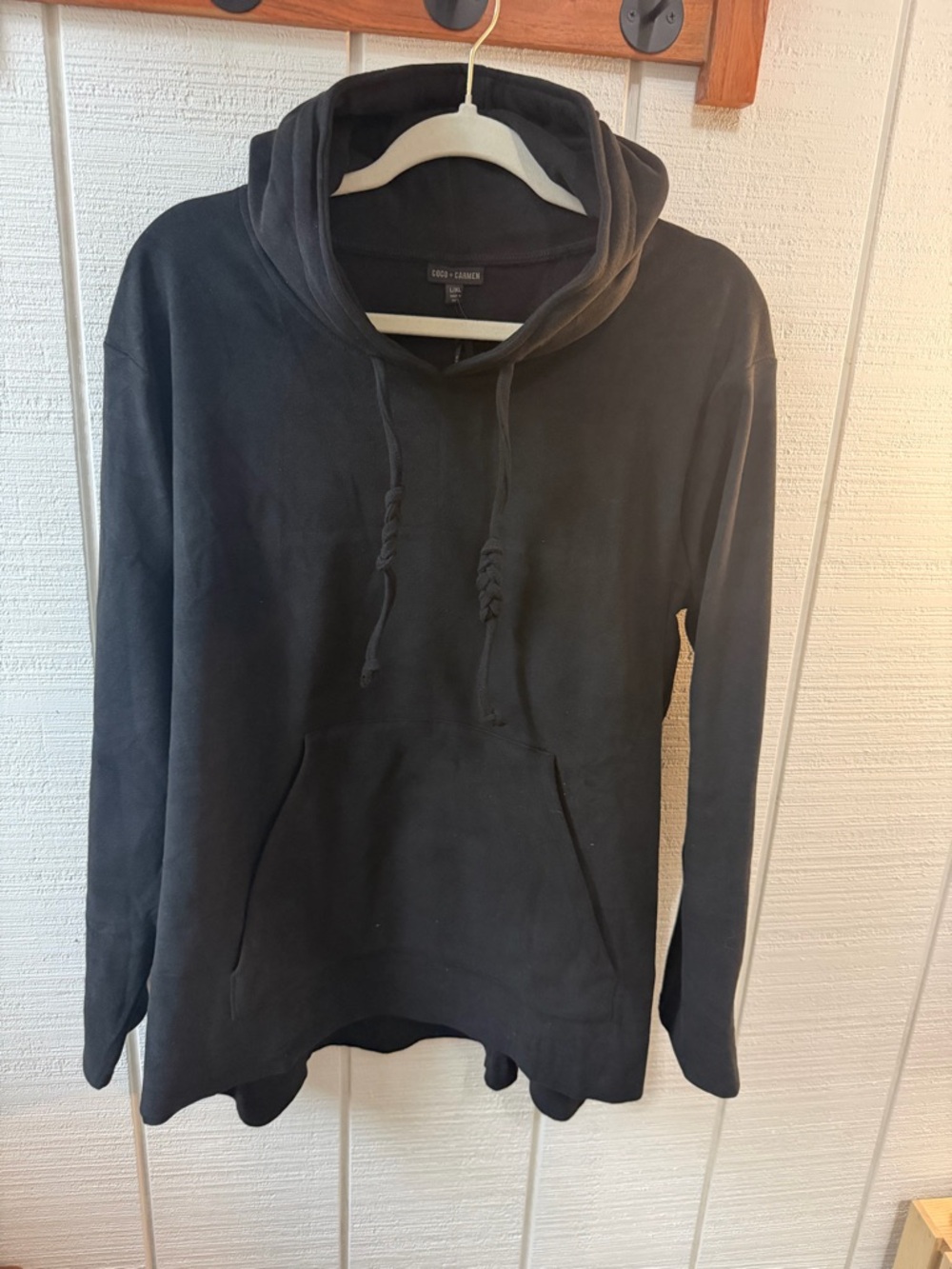 Coco + Carmen Black Hoodie Sweatshirt